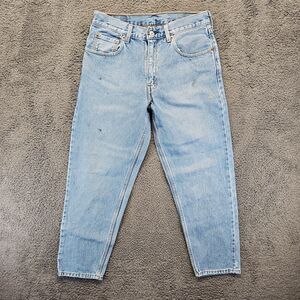 Levis 550 Jeans Women Size 31x30 Blue Denim High‎ Rise Tapered Leg Mom Jean